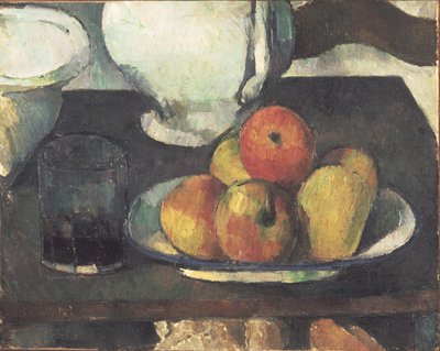 Natura morta con mele e un bicchiere di vino da Paul Cézanne